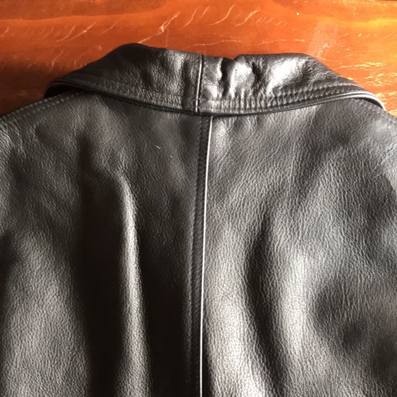 Leather Biker Vest - Picture 11 of 17